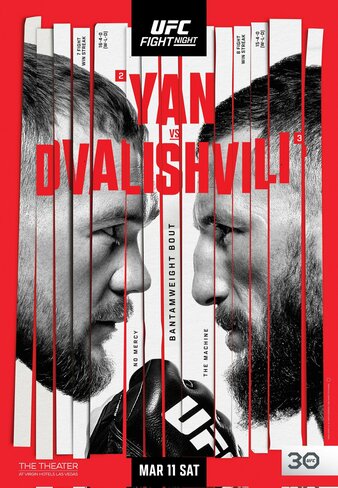 UFC Yan vs Dvalishvili Poster